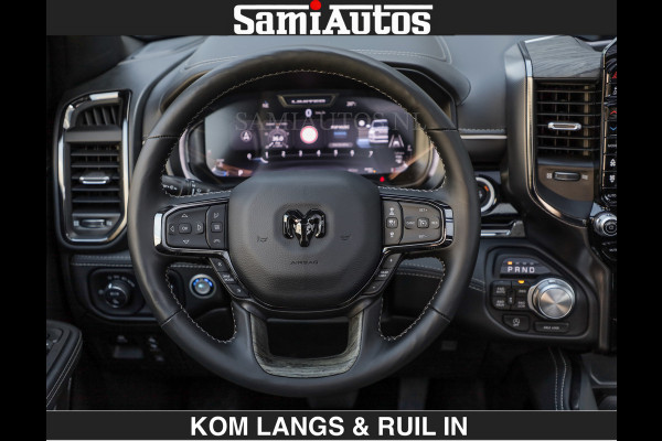 Dodge Ram Limited 540 PK | HUD | €84950,- excl | LUCHTVERING | MASSAGE | PASSAGIERSSCHERM | De Meest Luxe en Volle Pick-Up in zijn Klasse  Comfortabele Dubbele Cabine met Royale 5 Zitplaatsen | BPM vrij | Nu Leverbaar uit Voorraad | Voorraad Nr 2335 - 5153 | De specialist in Amerikaanse pick‑ups in Nederland en Europa.