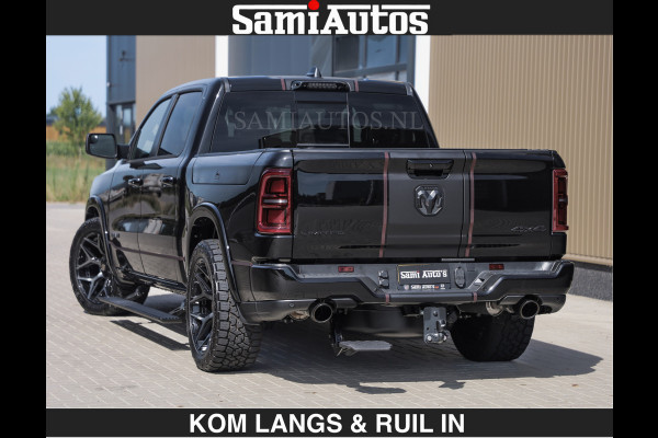 Dodge Ram Limited 540 PK | HUD | €84950,- excl | LUCHTVERING | MASSAGE | PASSAGIERSSCHERM | De Meest Luxe en Volle Pick-Up in zijn Klasse  Comfortabele Dubbele Cabine met Royale 5 Zitplaatsen | BPM vrij | Nu Leverbaar uit Voorraad | Voorraad Nr 2335 - 5153 | De specialist in Amerikaanse pick‑ups in Nederland en Europa.