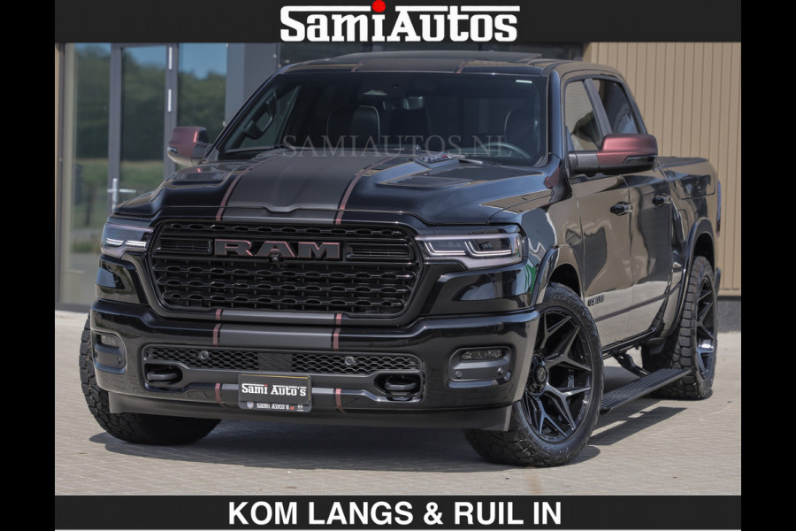 Dodge Ram Limited 540 PK | HUD | €84950,- excl | LUCHTVERING | MASSAGE | PASSAGIERSSCHERM | De Meest Luxe en Volle Pick-Up in zijn Klasse  Comfortabele Dubbele Cabine met Royale 5 Zitplaatsen | BPM vrij | Nu Leverbaar uit Voorraad | Voorraad Nr 2335 - 5153 | De specialist in Amerikaanse pick‑ups in Nederland en Europa.