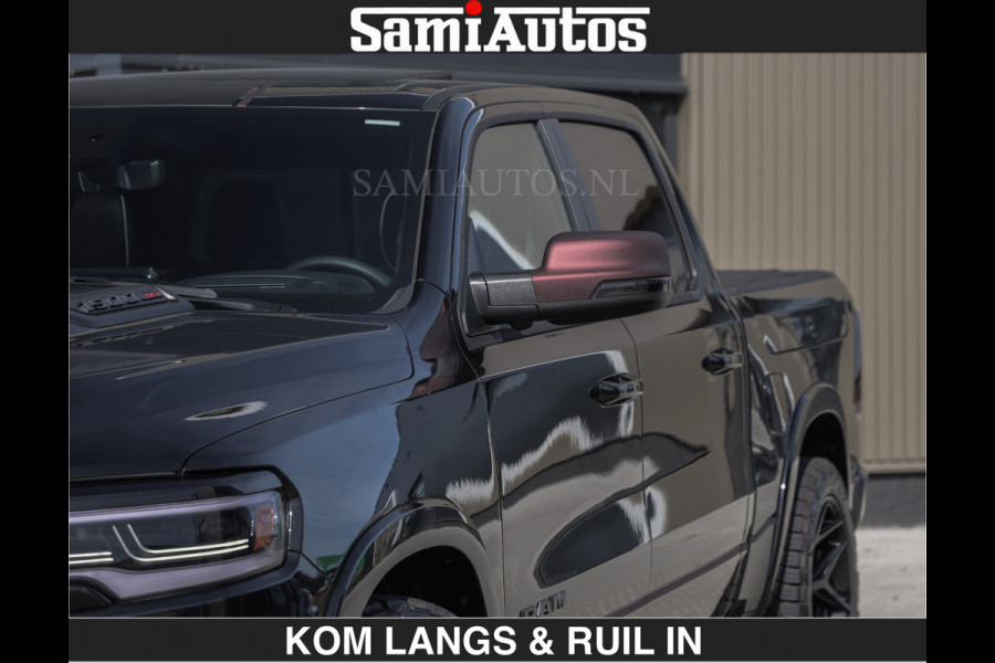 Dodge Ram Limited 540 PK | HUD | €84950,- excl | LUCHTVERING | MASSAGE | PASSAGIERSSCHERM | De Meest Luxe en Volle Pick-Up in zijn Klasse  Comfortabele Dubbele Cabine met Royale 5 Zitplaatsen | BPM vrij | Nu Leverbaar uit Voorraad | Voorraad Nr 2335 - 5153 | De specialist in Amerikaanse pick‑ups in Nederland en Europa.