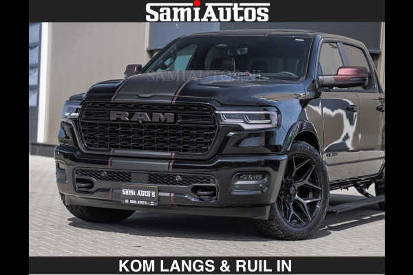 Dodge Ram Limited 540 PK | HUD | €84950,- excl | LUCHTVERING | MASSAGE | PASSAGIERSSCHERM | De Meest Luxe en Volle Pick-Up in zijn Klasse  Comfortabele Dubbele Cabine met Royale 5 Zitplaatsen | BPM vrij | Nu Leverbaar uit Voorraad | Voorraad Nr 2335 - 5153 | De specialist in Amerikaanse pick‑ups in Nederland en Europa.