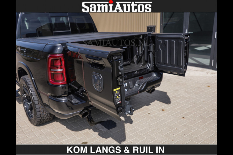 Dodge Ram Limited 540 PK | HUD | €84950,- excl | LUCHTVERING | MASSAGE | PASSAGIERSSCHERM | De Meest Luxe en Volle Pick-Up in zijn Klasse  Comfortabele Dubbele Cabine met Royale 5 Zitplaatsen | BPM vrij | Nu Leverbaar uit Voorraad | Voorraad Nr 2335 - 5153 | De specialist in Amerikaanse pick‑ups in Nederland en Europa.