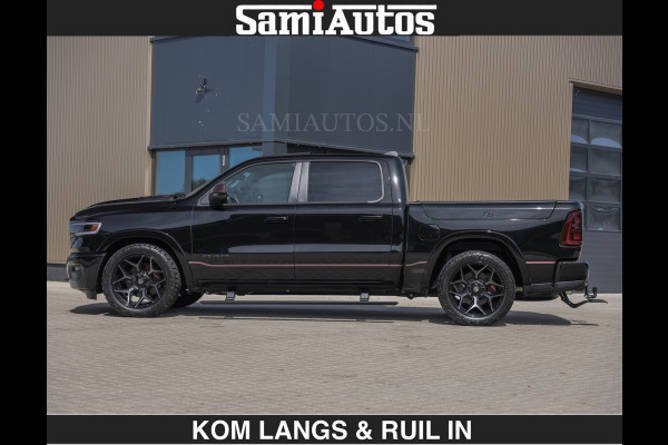 Dodge Ram Limited 540 PK | HUD | €84950,- excl | LUCHTVERING | MASSAGE | PASSAGIERSSCHERM | De Meest Luxe en Volle Pick-Up in zijn Klasse  Comfortabele Dubbele Cabine met Royale 5 Zitplaatsen | BPM vrij | Nu Leverbaar uit Voorraad | Voorraad Nr 2335 - 5153 | De specialist in Amerikaanse pick‑ups in Nederland en Europa.