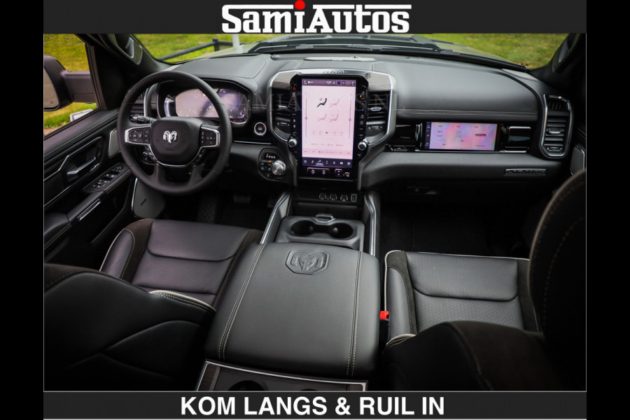 Dodge Ram BOM VOL | Night Premium | €79950,- excl | Full Option | De Meest Luxe Pick-Up in zijn Klasse | Comfortabele Dubbele Cabine met Royale 5 Zitplaatsen | BPM vrij | Nu Leverbaar uit Voorraad | Voorraad Nr 2287 - 3384 | De specialist in Amerikaanse pick‑ups in Nederland en Europa.