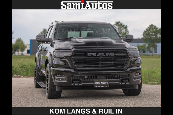 Dodge Ram BOM VOL | Night Premium | €79950,- excl | Full Option | De Meest Luxe Pick-Up in zijn Klasse | Comfortabele Dubbele Cabine met Royale 5 Zitplaatsen | BPM vrij | Nu Leverbaar uit Voorraad | Voorraad Nr 2287 - 3384 | De specialist in Amerikaanse pick‑ups in Nederland en Europa.