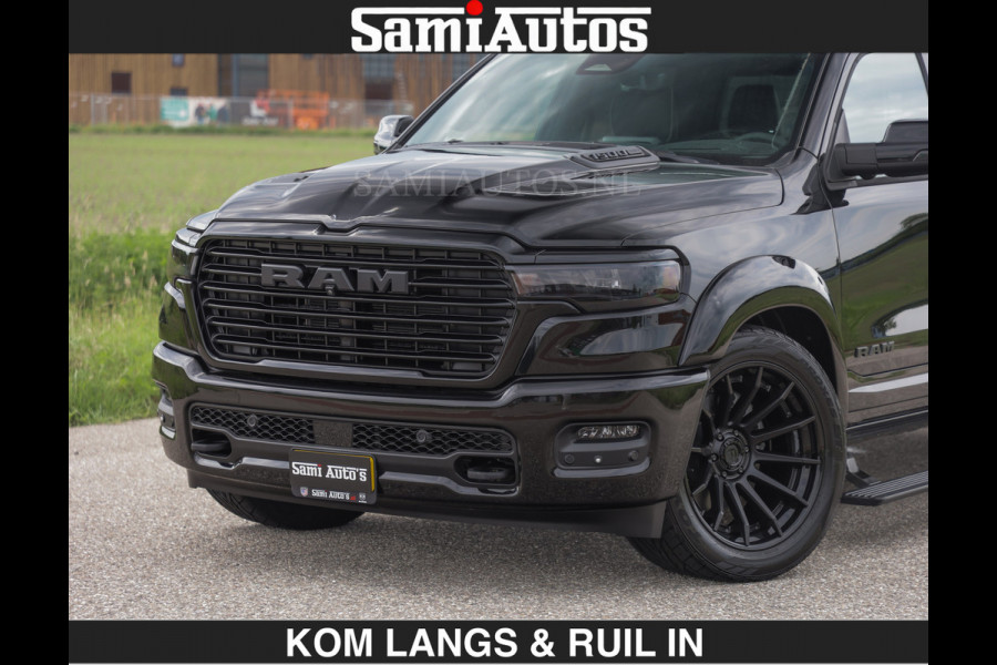 Dodge Ram BOM VOL | Night Premium | €79950,- excl | Full Option | De Meest Luxe Pick-Up in zijn Klasse | Comfortabele Dubbele Cabine met Royale 5 Zitplaatsen | BPM vrij | Nu Leverbaar uit Voorraad | Voorraad Nr 2287 - 3384 | De specialist in Amerikaanse pick‑ups in Nederland en Europa.