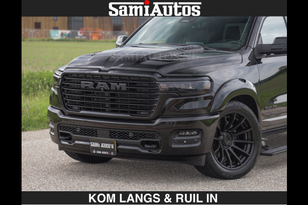 Dodge Ram BOM VOL | Night Premium | €79950,- excl | Full Option | De Meest Luxe Pick-Up in zijn Klasse | Comfortabele Dubbele Cabine met Royale 5 Zitplaatsen | BPM vrij | Nu Leverbaar uit Voorraad | Voorraad Nr 2287 - 3384 | De specialist in Amerikaanse pick‑ups in Nederland en Europa.