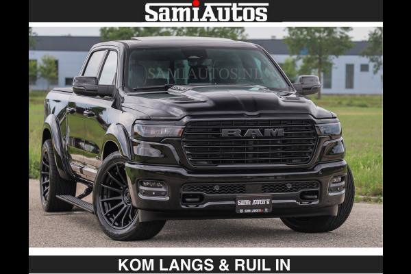 Dodge Ram BOM VOL | Night Premium | €79950,- excl | Full Option | De Meest Luxe Pick-Up in zijn Klasse | Comfortabele Dubbele Cabine met Royale 5 Zitplaatsen | BPM vrij | Nu Leverbaar uit Voorraad | Voorraad Nr 2287 - 3384 | De specialist in Amerikaanse pick‑ups in Nederland en Europa.