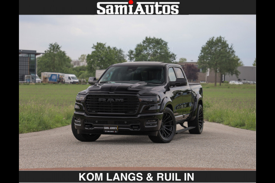 Dodge Ram BOM VOL | Night Premium | €79950,- excl | Full Option | De Meest Luxe Pick-Up in zijn Klasse | Comfortabele Dubbele Cabine met Royale 5 Zitplaatsen | BPM vrij | Nu Leverbaar uit Voorraad | Voorraad Nr 2287 - 3384 | De specialist in Amerikaanse pick‑ups in Nederland en Europa.