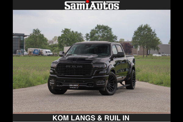 Dodge Ram BOM VOL | Night Premium | €79950,- excl | Full Option | De Meest Luxe Pick-Up in zijn Klasse | Comfortabele Dubbele Cabine met Royale 5 Zitplaatsen | BPM vrij | Nu Leverbaar uit Voorraad | Voorraad Nr 2287 - 3384 | De specialist in Amerikaanse pick‑ups in Nederland en Europa.
