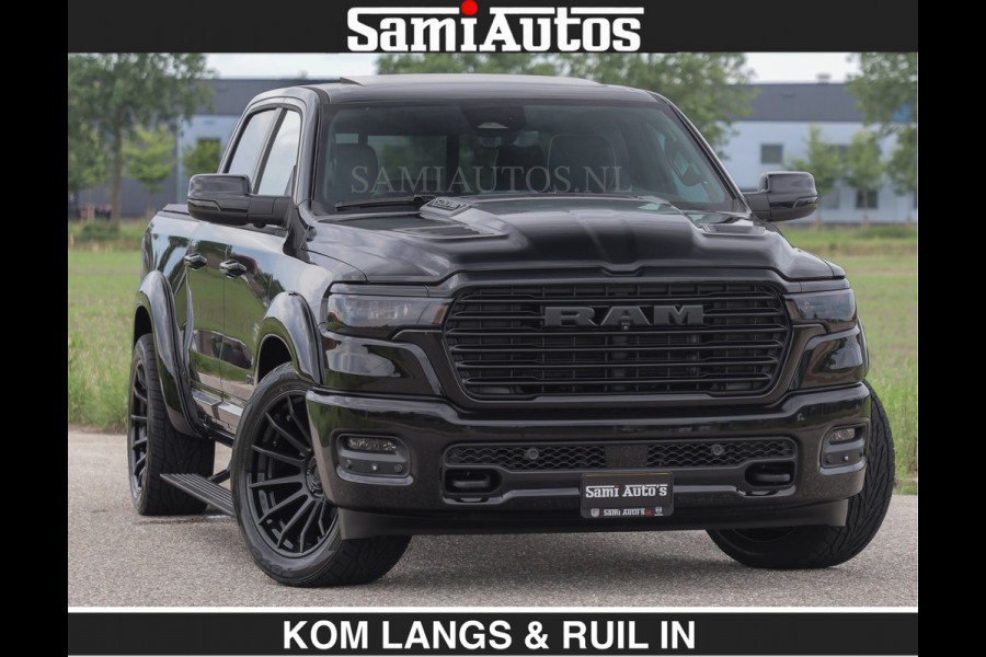 Dodge Ram BOM VOL | Night Premium | €79950,- excl | Full Option | De Meest Luxe Pick-Up in zijn Klasse | Comfortabele Dubbele Cabine met Royale 5 Zitplaatsen | BPM vrij | Nu Leverbaar uit Voorraad | Voorraad Nr 2287 - 3384 | De specialist in Amerikaanse pick‑ups in Nederland en Europa.