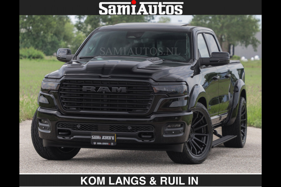 Dodge Ram BOM VOL | Night Premium | €79950,- excl | Full Option | De Meest Luxe Pick-Up in zijn Klasse | Comfortabele Dubbele Cabine met Royale 5 Zitplaatsen | BPM vrij | Nu Leverbaar uit Voorraad | Voorraad Nr 2287 - 3384 | De specialist in Amerikaanse pick‑ups in Nederland en Europa.