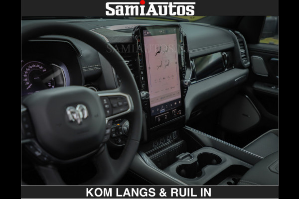 Dodge Ram BOM VOL | Night Premium | €79950,- excl | Full Option | De Meest Luxe Pick-Up in zijn Klasse | Comfortabele Dubbele Cabine met Royale 5 Zitplaatsen | BPM vrij | Nu Leverbaar uit Voorraad | Voorraad Nr 2287 - 3384 | De specialist in Amerikaanse pick‑ups in Nederland en Europa.