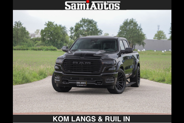 Dodge Ram BOM VOL | Night Premium | €79950,- excl | Full Option | De Meest Luxe Pick-Up in zijn Klasse | Comfortabele Dubbele Cabine met Royale 5 Zitplaatsen | BPM vrij | Nu Leverbaar uit Voorraad | Voorraad Nr 2287 - 3384 | De specialist in Amerikaanse pick‑ups in Nederland en Europa.