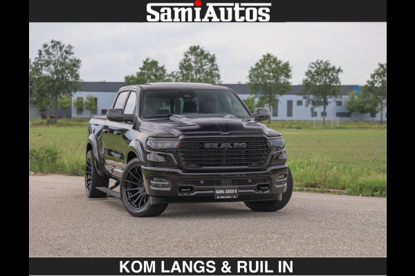 Dodge Ram BOM VOL | Night Premium | €79950,- excl | Full Option | De Meest Luxe Pick-Up in zijn Klasse | Comfortabele Dubbele Cabine met Royale 5 Zitplaatsen | BPM vrij | Nu Leverbaar uit Voorraad | Voorraad Nr 2287 - 3384 | De specialist in Amerikaanse pick‑ups in Nederland en Europa.
