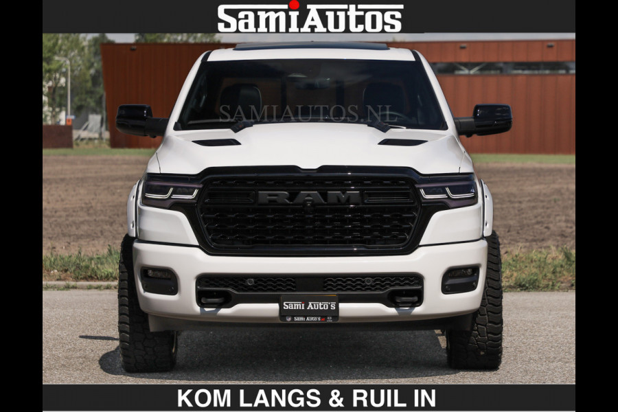 Dodge Ram Limited 540 PK €84950,- excl | De Meest Luxe en Volle Pick-Up in zijn Klasse | Massage + Full Option | Comfortabele Dubbele Cabine met Royale 5 Zitplaatsen | BPM vrij | Nu Leverbaar uit Voorraad | Voorraad Nr 2351 - 7478 | De specialist in Amerikaanse pick‑ups in Nederland en Europa.