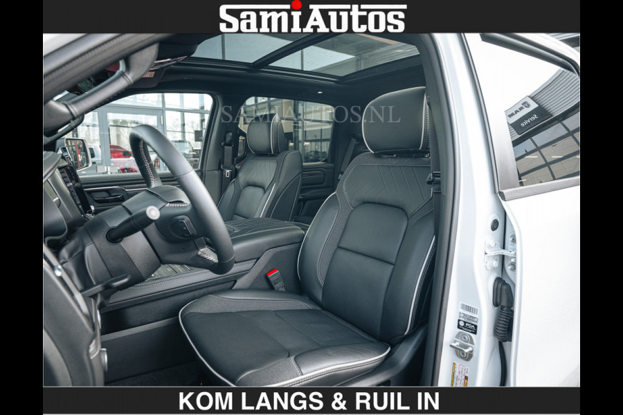 Dodge Ram Limited 540 PK €84950,- excl | De Meest Luxe en Volle Pick-Up in zijn Klasse | Massage + Full Option | Comfortabele Dubbele Cabine met Royale 5 Zitplaatsen | BPM vrij | Nu Leverbaar uit Voorraad | Voorraad Nr 2351 - 7478 | De specialist in Amerikaanse pick‑ups in Nederland en Europa.