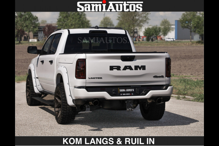 Dodge Ram Limited 540 PK €84950,- excl | De Meest Luxe en Volle Pick-Up in zijn Klasse | Massage + Full Option | Comfortabele Dubbele Cabine met Royale 5 Zitplaatsen | BPM vrij | Nu Leverbaar uit Voorraad | Voorraad Nr 2351 - 7478 | De specialist in Amerikaanse pick‑ups in Nederland en Europa.