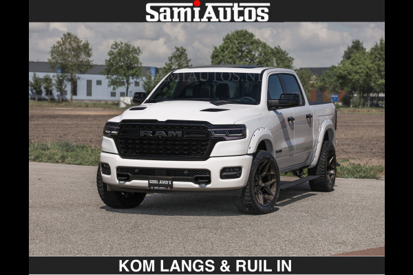 Dodge Ram Limited 540 PK €84950,- excl | De Meest Luxe en Volle Pick-Up in zijn Klasse | Massage + Full Option | Comfortabele Dubbele Cabine met Royale 5 Zitplaatsen | BPM vrij | Nu Leverbaar uit Voorraad | Voorraad Nr 2351 - 7478 | De specialist in Amerikaanse pick‑ups in Nederland en Europa.