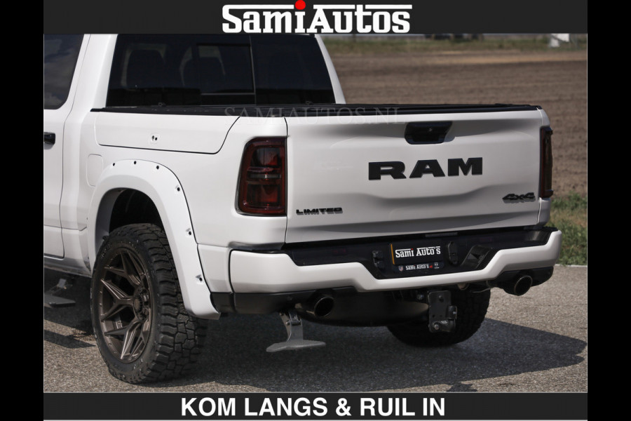 Dodge Ram Limited 540 PK €84950,- excl | De Meest Luxe en Volle Pick-Up in zijn Klasse | Massage + Full Option | Comfortabele Dubbele Cabine met Royale 5 Zitplaatsen | BPM vrij | Nu Leverbaar uit Voorraad | Voorraad Nr 2351 - 7478 | De specialist in Amerikaanse pick‑ups in Nederland en Europa.