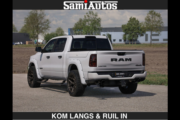 Dodge Ram Limited 540 PK €84950,- excl | De Meest Luxe en Volle Pick-Up in zijn Klasse | Massage + Full Option | Comfortabele Dubbele Cabine met Royale 5 Zitplaatsen | BPM vrij | Nu Leverbaar uit Voorraad | Voorraad Nr 2351 - 7478 | De specialist in Amerikaanse pick‑ups in Nederland en Europa.