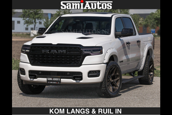 Dodge Ram Limited 540 PK €84950,- excl | De Meest Luxe en Volle Pick-Up in zijn Klasse | Massage + Full Option | Comfortabele Dubbele Cabine met Royale 5 Zitplaatsen | BPM vrij | Nu Leverbaar uit Voorraad | Voorraad Nr 2351 - 7478 | De specialist in Amerikaanse pick‑ups in Nederland en Europa.