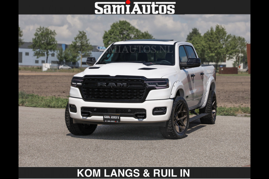 Dodge Ram Limited 540 PK €84950,- excl | De Meest Luxe en Volle Pick-Up in zijn Klasse | Massage + Full Option | Comfortabele Dubbele Cabine met Royale 5 Zitplaatsen | BPM vrij | Nu Leverbaar uit Voorraad | Voorraad Nr 2351 - 7478 | De specialist in Amerikaanse pick‑ups in Nederland en Europa.