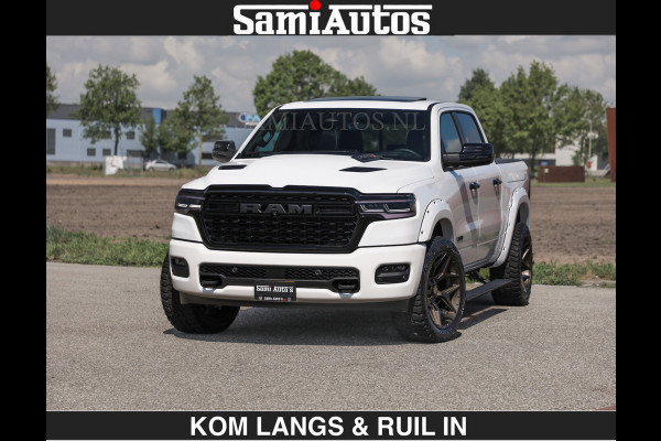 Dodge Ram Limited 540 PK €84950,- excl | De Meest Luxe en Volle Pick-Up in zijn Klasse | Massage + Full Option | Comfortabele Dubbele Cabine met Royale 5 Zitplaatsen | BPM vrij | Nu Leverbaar uit Voorraad | Voorraad Nr 2351 - 7478 | De specialist in Amerikaanse pick‑ups in Nederland en Europa.