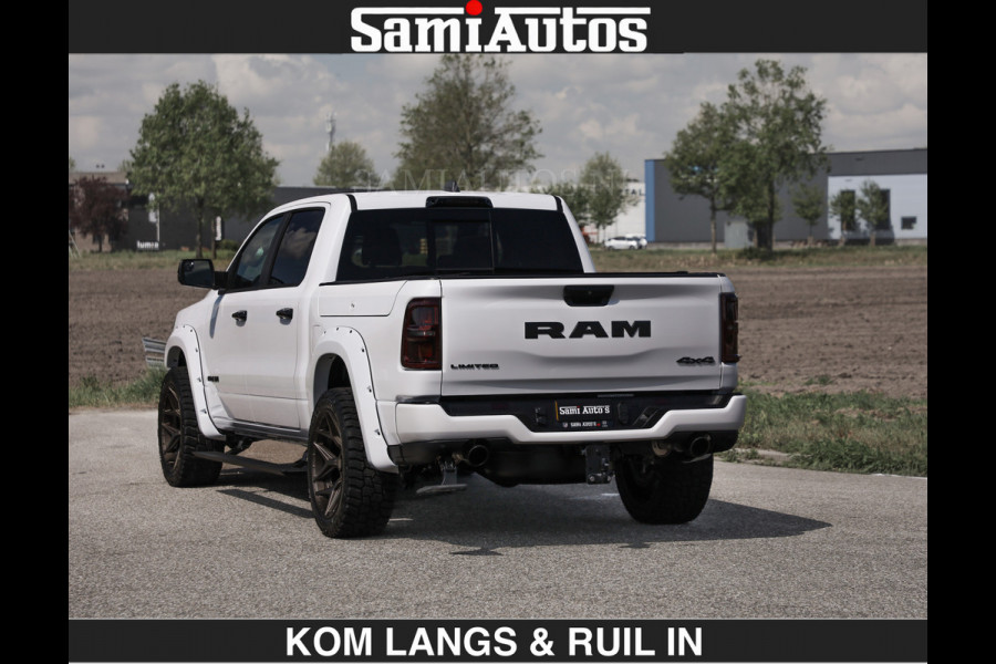 Dodge Ram Limited 540 PK €84950,- excl | De Meest Luxe en Volle Pick-Up in zijn Klasse | Massage + Full Option | Comfortabele Dubbele Cabine met Royale 5 Zitplaatsen | BPM vrij | Nu Leverbaar uit Voorraad | Voorraad Nr 2351 - 7478 | De specialist in Amerikaanse pick‑ups in Nederland en Europa.