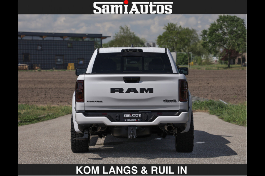 Dodge Ram Limited 540 PK €84950,- excl | De Meest Luxe en Volle Pick-Up in zijn Klasse | Massage + Full Option | Comfortabele Dubbele Cabine met Royale 5 Zitplaatsen | BPM vrij | Nu Leverbaar uit Voorraad | Voorraad Nr 2351 - 7478 | De specialist in Amerikaanse pick‑ups in Nederland en Europa.