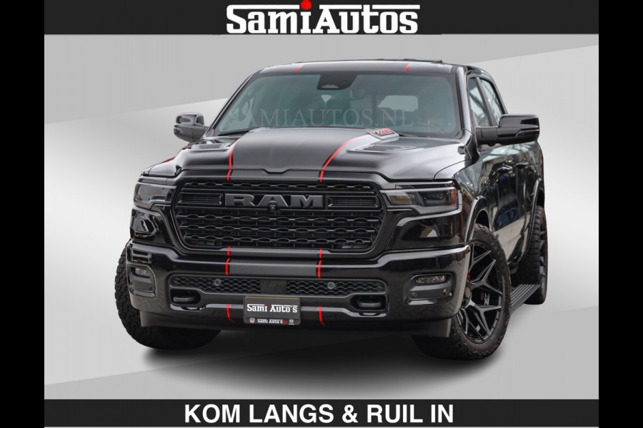 Dodge Ram Limited 540 PK | €84950,- excl De Meest Luxe en Volle Pick-Up in zijn Klasse | Massage + Full Option | Comfortabele Dubbele Cabine met Royale 5 Zitplaatsen | BPM vrij | Nu Leverbaar uit Voorraad | Voorraad Nr 2334 - 5409 | De specialist in Amerikaanse pick‑ups in Nederland en Europa.