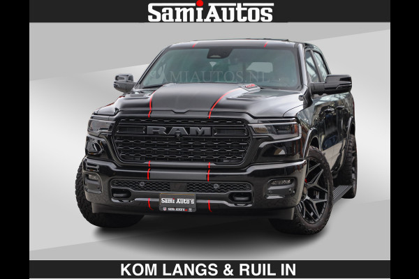 Dodge Ram Limited 540 PK | €84950,- excl De Meest Luxe en Volle Pick-Up in zijn Klasse | Massage + Full Option | Comfortabele Dubbele Cabine met Royale 5 Zitplaatsen | BPM vrij | Nu Leverbaar uit Voorraad | Voorraad Nr 2334 - 5409 | De specialist in Amerikaanse pick‑ups in Nederland en Europa.