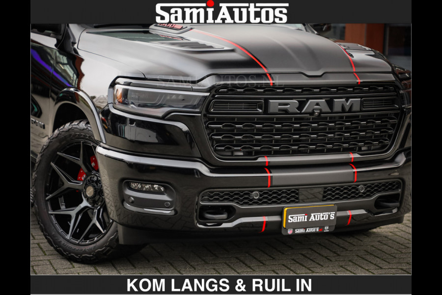 Dodge Ram Limited 540 PK | €84950,- excl De Meest Luxe en Volle Pick-Up in zijn Klasse | Massage + Full Option | Comfortabele Dubbele Cabine met Royale 5 Zitplaatsen | BPM vrij | Nu Leverbaar uit Voorraad | Voorraad Nr 2334 - 5409 | De specialist in Amerikaanse pick‑ups in Nederland en Europa.