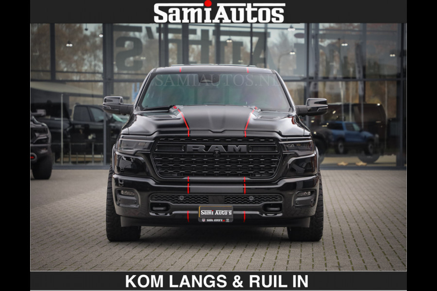 Dodge Ram Limited 540 PK | €84950,- excl De Meest Luxe en Volle Pick-Up in zijn Klasse | Massage + Full Option | Comfortabele Dubbele Cabine met Royale 5 Zitplaatsen | BPM vrij | Nu Leverbaar uit Voorraad | Voorraad Nr 2334 - 5409 | De specialist in Amerikaanse pick‑ups in Nederland en Europa.