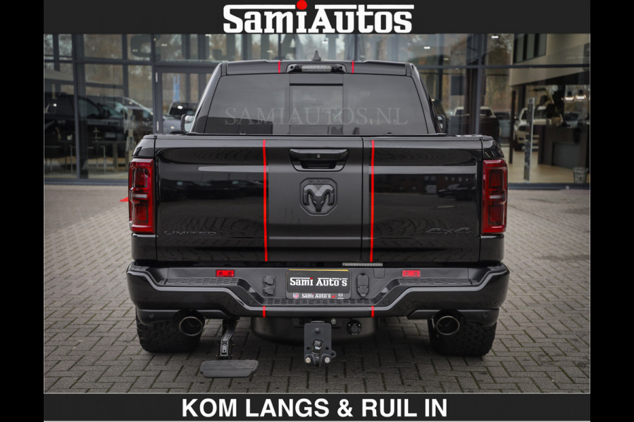 Dodge Ram Limited 540 PK | €84950,- excl De Meest Luxe en Volle Pick-Up in zijn Klasse | Massage + Full Option | Comfortabele Dubbele Cabine met Royale 5 Zitplaatsen | BPM vrij | Nu Leverbaar uit Voorraad | Voorraad Nr 2334 - 5409 | De specialist in Amerikaanse pick‑ups in Nederland en Europa.