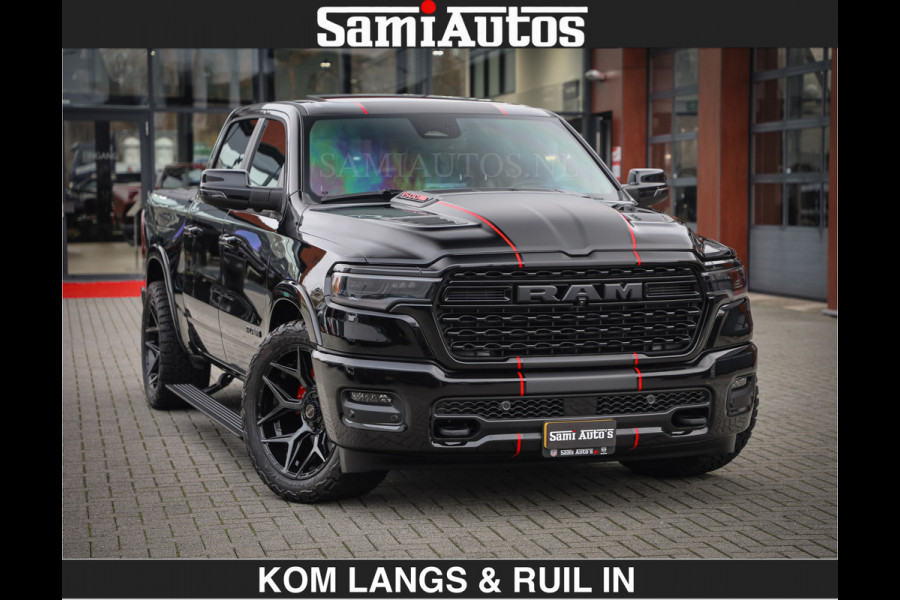 Dodge Ram Limited 540 PK | €84950,- excl De Meest Luxe en Volle Pick-Up in zijn Klasse | Massage + Full Option | Comfortabele Dubbele Cabine met Royale 5 Zitplaatsen | BPM vrij | Nu Leverbaar uit Voorraad | Voorraad Nr 2334 - 5409 | De specialist in Amerikaanse pick‑ups in Nederland en Europa.
