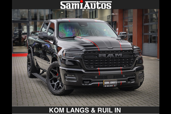 Dodge Ram Limited 540 PK | €84950,- excl De Meest Luxe en Volle Pick-Up in zijn Klasse | Massage + Full Option | Comfortabele Dubbele Cabine met Royale 5 Zitplaatsen | BPM vrij | Nu Leverbaar uit Voorraad | Voorraad Nr 2334 - 5409 | De specialist in Amerikaanse pick‑ups in Nederland en Europa.
