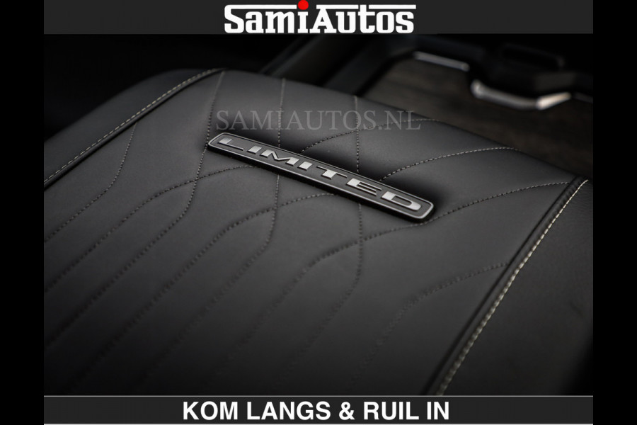 Dodge Ram Limited 540 PK | €84950,- excl De Meest Luxe en Volle Pick-Up in zijn Klasse | Massage + Full Option | Comfortabele Dubbele Cabine met Royale 5 Zitplaatsen | BPM vrij | Nu Leverbaar uit Voorraad | Voorraad Nr 2334 - 5409 | De specialist in Amerikaanse pick‑ups in Nederland en Europa.