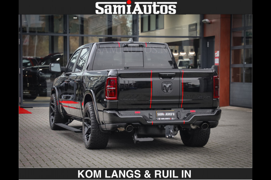 Dodge Ram Limited 540 PK | €84950,- excl De Meest Luxe en Volle Pick-Up in zijn Klasse | Massage + Full Option | Comfortabele Dubbele Cabine met Royale 5 Zitplaatsen | BPM vrij | Nu Leverbaar uit Voorraad | Voorraad Nr 2334 - 5409 | De specialist in Amerikaanse pick‑ups in Nederland en Europa.