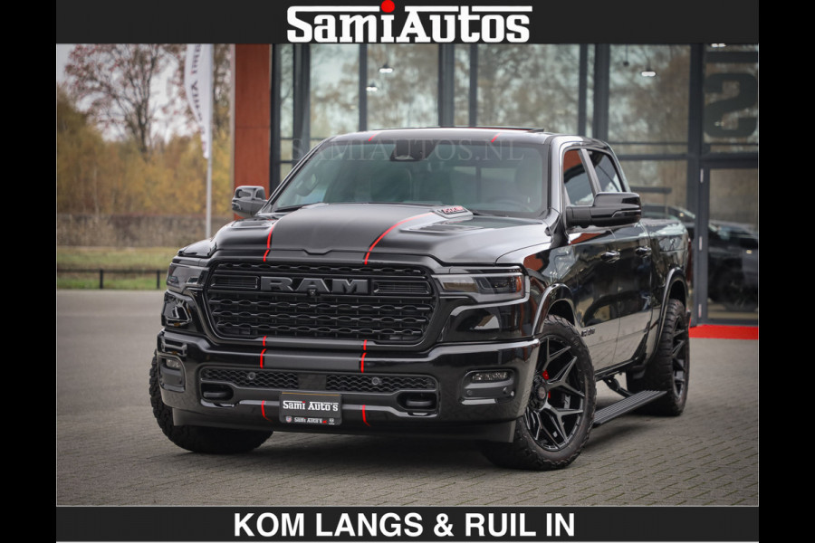 Dodge Ram Limited 540 PK | €84950,- excl De Meest Luxe en Volle Pick-Up in zijn Klasse | Massage + Full Option | Comfortabele Dubbele Cabine met Royale 5 Zitplaatsen | BPM vrij | Nu Leverbaar uit Voorraad | Voorraad Nr 2334 - 5409 | De specialist in Amerikaanse pick‑ups in Nederland en Europa.