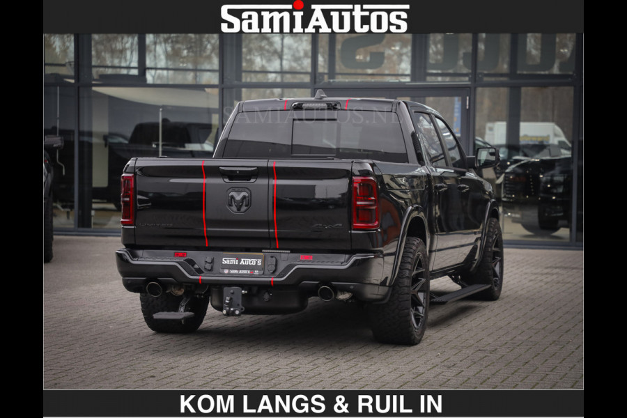 Dodge Ram Limited 540 PK | €84950,- excl De Meest Luxe en Volle Pick-Up in zijn Klasse | Massage + Full Option | Comfortabele Dubbele Cabine met Royale 5 Zitplaatsen | BPM vrij | Nu Leverbaar uit Voorraad | Voorraad Nr 2334 - 5409 | De specialist in Amerikaanse pick‑ups in Nederland en Europa.
