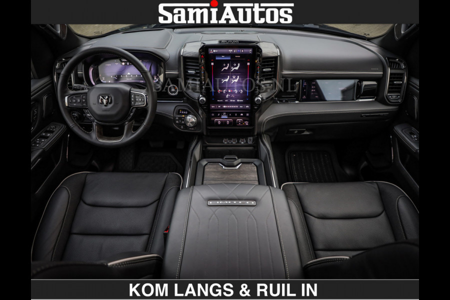 Dodge Ram Limited 540 PK | €84950,- excl De Meest Luxe en Volle Pick-Up in zijn Klasse | Massage + Full Option | Comfortabele Dubbele Cabine met Royale 5 Zitplaatsen | BPM vrij | Nu Leverbaar uit Voorraad | Voorraad Nr 2334 - 5409 | De specialist in Amerikaanse pick‑ups in Nederland en Europa.
