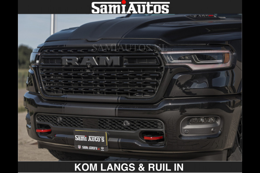 Dodge Ram De Meest Luxe en Volle Pick-Up in zijn Klasse €84950,- excl | Limited H.O 540HP 706Nm | Massage + Full Option | Comfortabele Dubbele Cabine met Royale 5 Zitplaatsen | BPM vrij | Nu Leverbaar uit Voorraad | Voorraad Nr 2304 - 8540 | De specialist in Amerikaanse pick‑ups in Nederland en Europa.