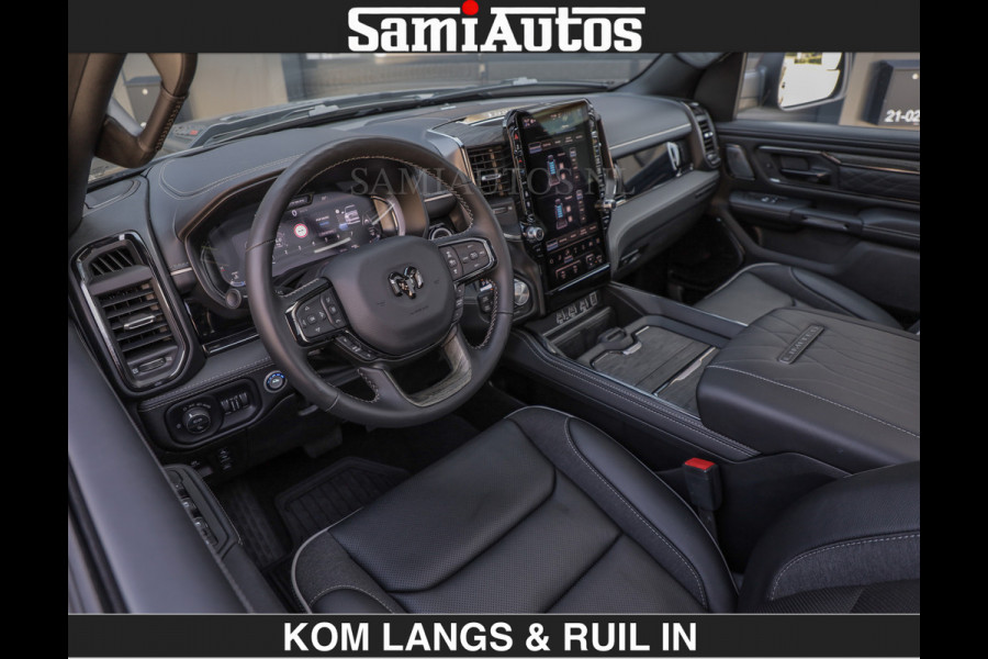 Dodge Ram De Meest Luxe en Volle Pick-Up in zijn Klasse €84950,- excl | Limited H.O 540HP 706Nm | Massage + Full Option | Comfortabele Dubbele Cabine met Royale 5 Zitplaatsen | BPM vrij | Nu Leverbaar uit Voorraad | Voorraad Nr 2304 - 8540 | De specialist in Amerikaanse pick‑ups in Nederland en Europa.