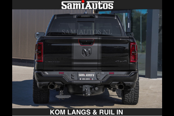 Dodge Ram De Meest Luxe en Volle Pick-Up in zijn Klasse €84950,- excl | Limited H.O 540HP 706Nm | Massage + Full Option | Comfortabele Dubbele Cabine met Royale 5 Zitplaatsen | BPM vrij | Nu Leverbaar uit Voorraad | Voorraad Nr 2304 - 8540 | De specialist in Amerikaanse pick‑ups in Nederland en Europa.
