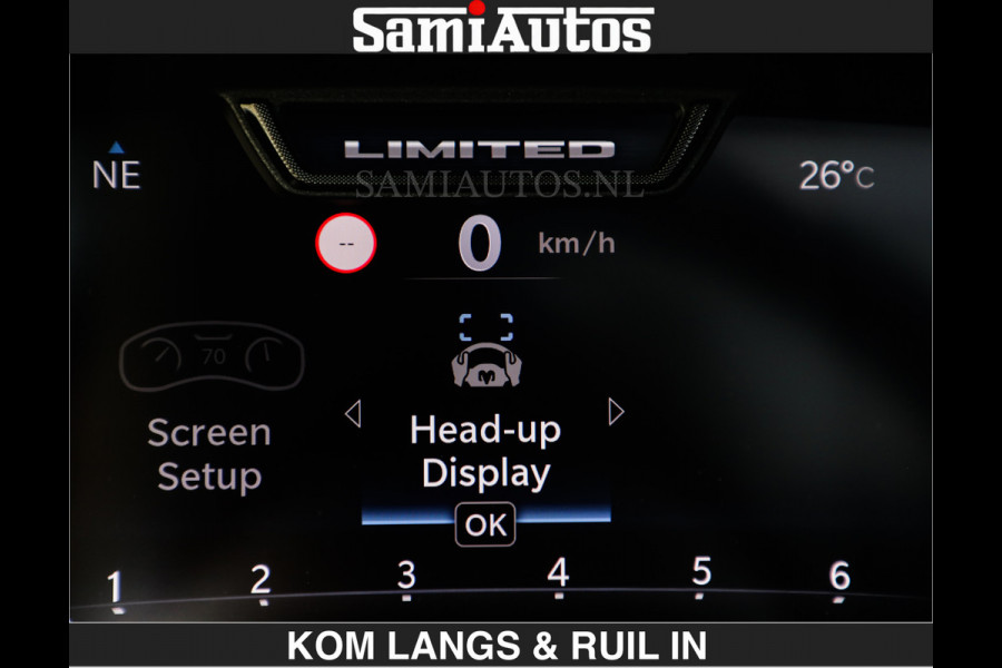 Dodge Ram De Meest Luxe en Volle Pick-Up in zijn Klasse €84950,- excl | Limited H.O 540HP 706Nm | Massage + Full Option | Comfortabele Dubbele Cabine met Royale 5 Zitplaatsen | BPM vrij | Nu Leverbaar uit Voorraad | Voorraad Nr 2304 - 8540 | De specialist in Amerikaanse pick‑ups in Nederland en Europa.