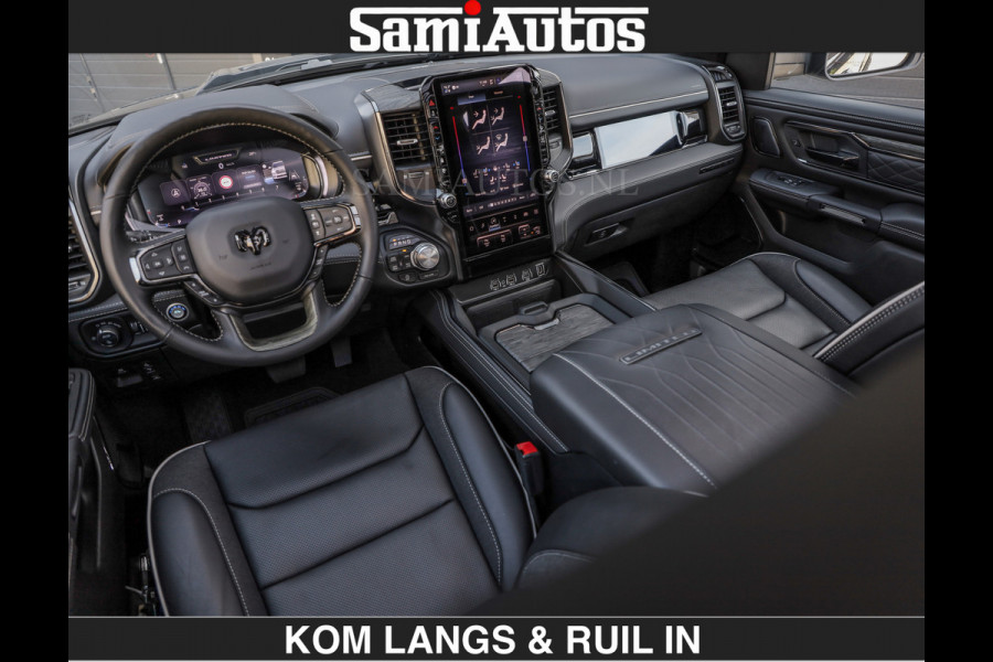 Dodge Ram De Meest Luxe en Volle Pick-Up in zijn Klasse €84950,- excl | Limited H.O 540HP 706Nm | Massage + Full Option | Comfortabele Dubbele Cabine met Royale 5 Zitplaatsen | BPM vrij | Nu Leverbaar uit Voorraad | Voorraad Nr 2304 - 8540 | De specialist in Amerikaanse pick‑ups in Nederland en Europa.