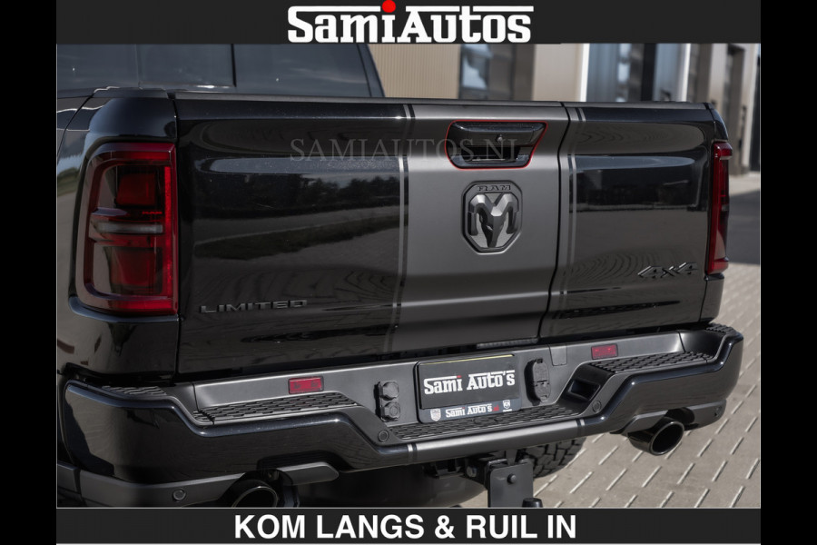 Dodge Ram De Meest Luxe en Volle Pick-Up in zijn Klasse €84950,- excl | Limited H.O 540HP 706Nm | Massage + Full Option | Comfortabele Dubbele Cabine met Royale 5 Zitplaatsen | BPM vrij | Nu Leverbaar uit Voorraad | Voorraad Nr 2304 - 8540 | De specialist in Amerikaanse pick‑ups in Nederland en Europa.