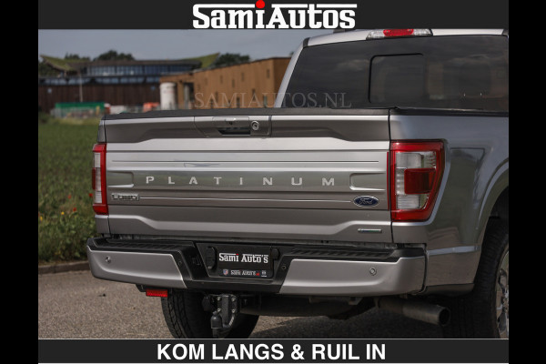 Ford USA F-150 PLATINUM | MASSAGE | PANO | €49950,- excl | GROOTSCHERM | COMFORT STOELEN | ADAPTIVE CRUISE | DC | DUBBELE CABINE | FACELIFT MODEL | GROOT SCHERM | 5 PERSOONS | DC | DASH CAM | MASSAGE | | De specialist in Amerikaanse pick‑ups in Nederland en Europa.