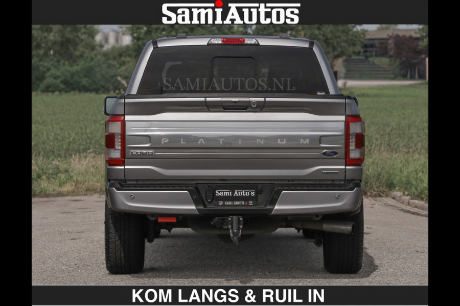 Ford USA F-150 PLATINUM | MASSAGE | PANO | €49950,- excl | GROOTSCHERM | COMFORT STOELEN | ADAPTIVE CRUISE | DC | DUBBELE CABINE | FACELIFT MODEL | GROOT SCHERM | 5 PERSOONS | DC | DASH CAM | MASSAGE | | De specialist in Amerikaanse pick‑ups in Nederland en Europa.